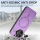 thumbnail image 4 of Magnetic Slim Case for Xiaomi Redmi K80 Pro with Camera Guard & Anti-Scratch Back Purple, 4 of 5
