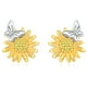 thumbnail image 1 of Aros Pendientes Plata 925 Mariposa Margarita Diseño Elegante plateado Talla única, 1 of 5