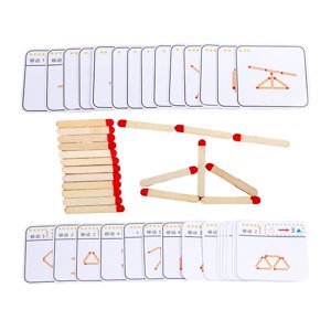 Bothyi - Matchstick Puzzle Games Montessori Herramienta De Enseñanza Juguete Educativo Para Mayores De 3 Años