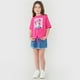 thumbnail image 4 of Polera Niña Kids Manga Corta Minnie Nudo Fucsia Corona, 4 of 5