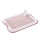 thumbnail image 1 of Soporte Para Almohadilla Para Orinar Para Cachorros, Bandeja De Tocador Para Perros Pequeños Y Medianos, Suministros Para Mascotas, Color Rosa, 1 of 5