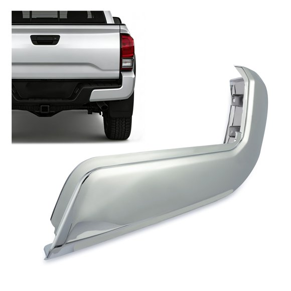 Tapa de extremo del parachoques trasero derecho ECOTRIC para Toyota Tacoma 2016-2024 cromo