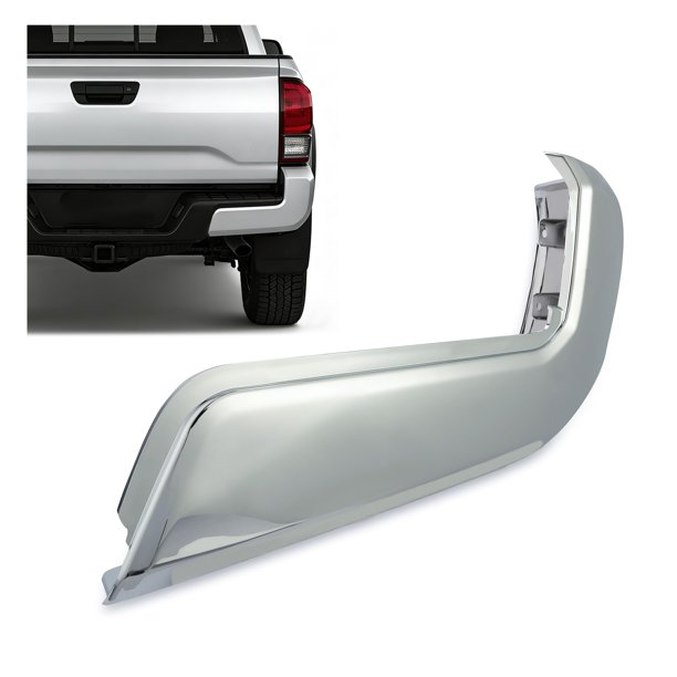 Tapa de extremo del parachoques trasero derecho ECOTRIC para Toyota Tacoma 2016-2024 cromo