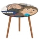 thumbnail image 1 of Efectos Secundarios Comunes theme Fitted Round Tablecloths Elastic Edged Table Covers Waterproof Table Cloth For Kitchen Holiday Party Tables Decor 120cm, 1 of 6