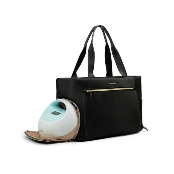 Mommore Pañalera elegante/ gran capacidad Negro