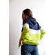 thumbnail image 4 of Chaqueta Rompevientos CCwholesalesclothings Colorblock Navy/ White Green, 4 of 5