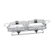 thumbnail image 2 of Chafing Dish Compacto Resistente Con Tapas Servidor De Buffet Para Cenas Hotel Picnic Plata, 2 of 5