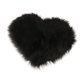 thumbnail image 3 of 40x50cm shaggy en forma de corazón, alfombra, piso, alfombra, alfombrilla, cojín, negro, 3 of 3