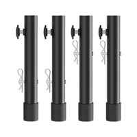 Bothyi - Extensores De Patas De Mesa De Metal Resistente Para Patas De Mesa Dobladas Rectas Ajustables De 3,6 Pulgadas A 7,87 Pulgadas