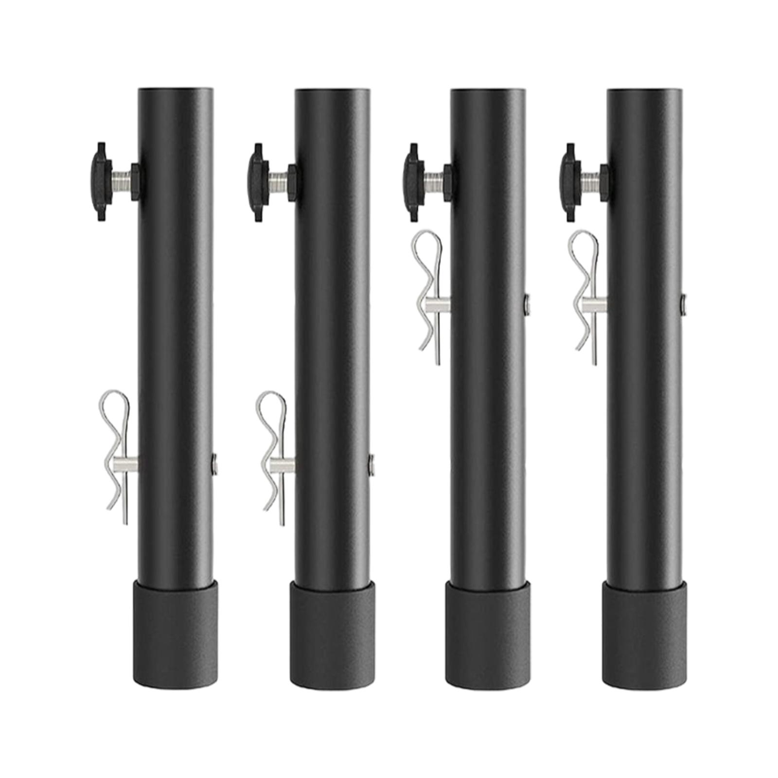 Bothyi - Extensores De Patas De Mesa De Metal Resistente Para Patas De Mesa Dobladas Rectas Ajustables De 3,6 Pulgadas A 7,87 Pulgadas