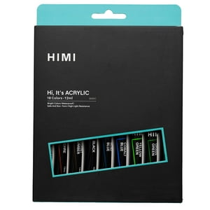 Himi - Tubos De Pintura Acrílica , 12Ml/18Colores