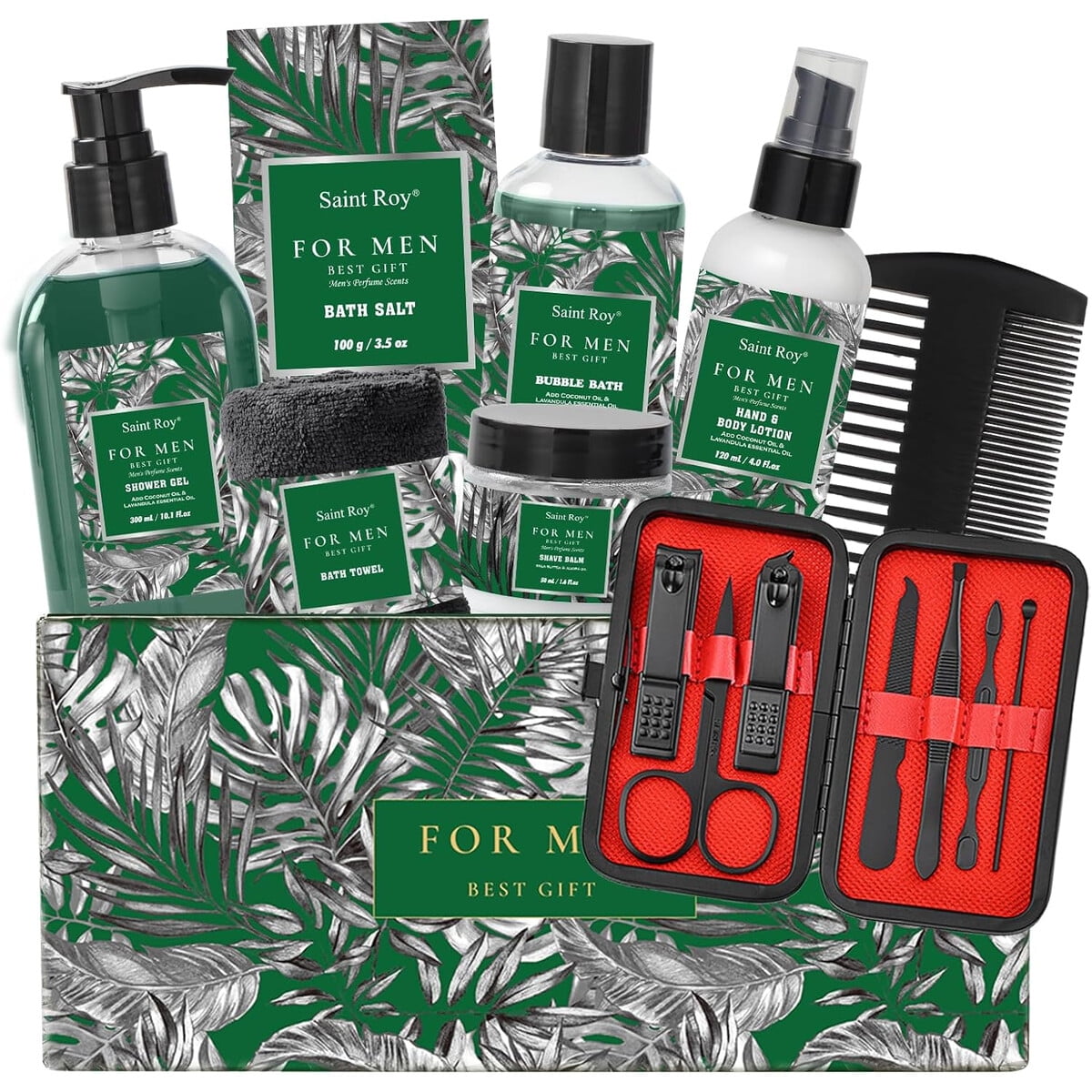 Saintroy - Set Regalo Baño Cuerpo Hombre 15 Piezas Perfume