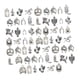 thumbnail image 1 of 60 Piezas Dijes de Vaquero Surtido de Amuletos Colgantes para Joyería Decoraciones Metálicas de Aleación de Zinc con Estilo Clásico Adecuado para Cre Plata, 1 of 5