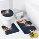 thumbnail image 4 of El Valle Robado theme 4 piece Shower Curtain Set With Rugs Waterproof Bathroom Decor Set Includes Bath Mat U shaped Rug Toilet Lid Cover And Curtain With Hooks, 4 of 6