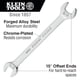 thumbnail image 2 of Llave de extremo abierto Klein Tools 68460 de 1/4 pulgadas, extremos de 5/16 pulgadas, 2 of 2