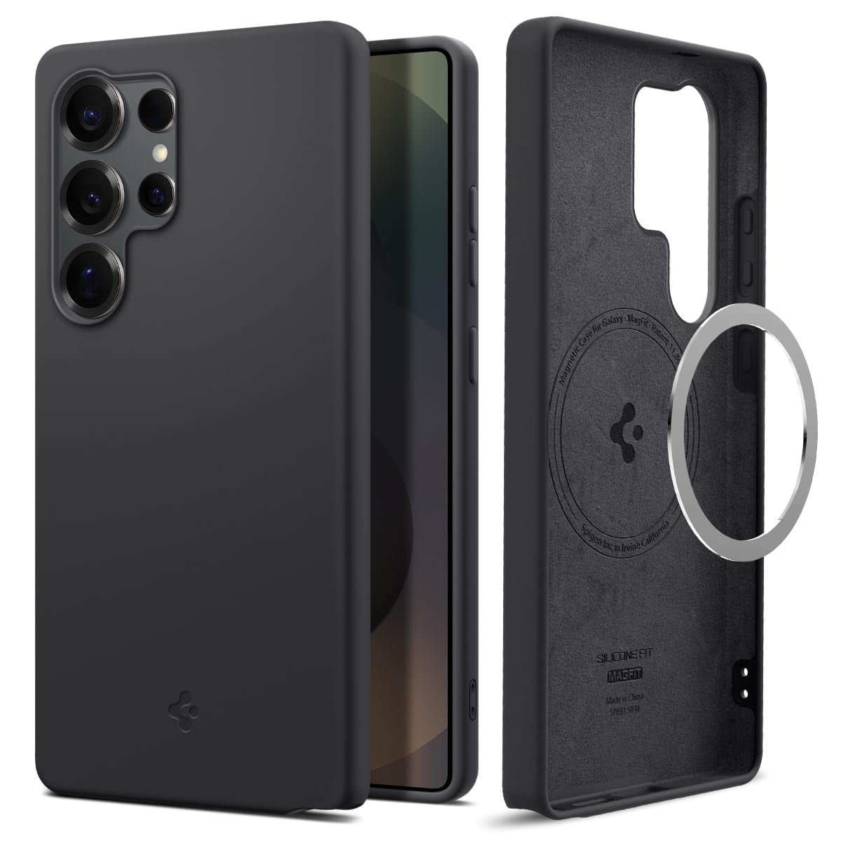 Funda Spigen Silicone Fit Magfit Para Samsung Galaxy S25 Ultra