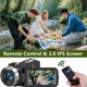 thumbnail image 5 of Cámara de video Yuejewlry 4K 75MP con tarjeta SD de 64 GB y micrófono, 5 of 7
