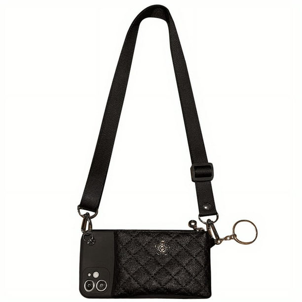 Metal Flower Coin Purse Lanyard Style For Iphone Galaxy