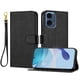 thumbnail image 1 of Funda Cartera para Motorola Moto G24 Power 4G Tarjetero Soporte Magnético y Correa Negro, 1 of 5