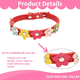 thumbnail image 4 of Juego de 3 collares para perros pequeños Becklace - Collar para perro xs niña - Collares para gatos niñas - Collar para mascotas cachorro, 4 of 5