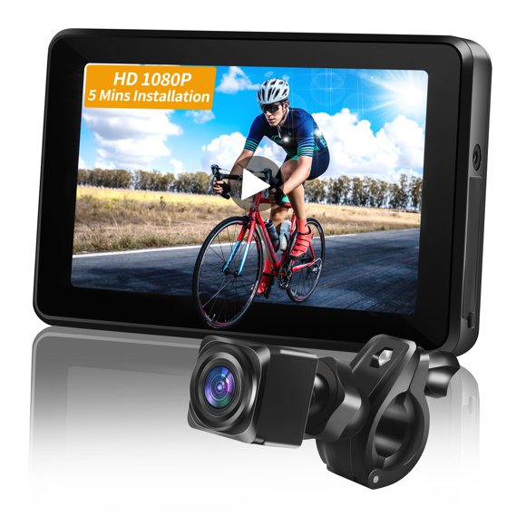Cámara para bicicleta Wankskey 1080P 4,3" HD impermeable