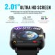 thumbnail image 3 of Reloj inteligente Williben 2.01 HD con pantalla de seguimiento de actividad física IP67, 3 of 7