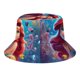 thumbnail image 5 of Mi Pequeña Sirena Princesa Ariel Sombrero bucket para adultos, gorra de protección solar, sombrero de pescador plegable para viajes al aire libre, pesca y actividades de verano, 5 of 6