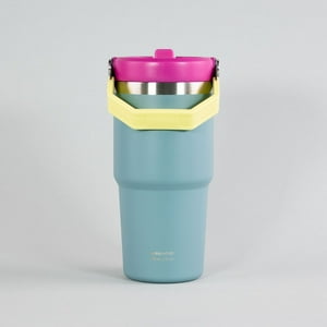 Botella Insulada Con Mango 590Ml Flask Keep Celeste