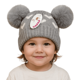 thumbnail image 2 of GORRO DE LANA INFANTIL DISEÑO CORAZONES CON CHIPORRO Y POMPONES BEBE UNISEX, 2 of 3