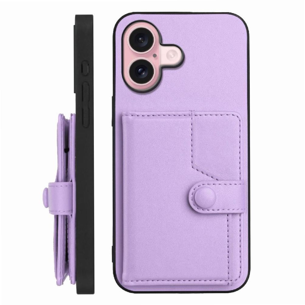 Foxdock Funda Para Iphone 16 Con Bloqueo Rfid - Diseño Elegante Con Cierre De Botón