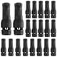 thumbnail image 1 of Conector de cables JAMHER de bajo voltaje, impermeable, paquete de 20, negro, 1 of 7