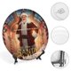thumbnail image 4 of Santa Cláusula Plato decorativo de porcelana fina (bone china), plato decorativo de cerámica para hogar, oficina, soporte de pared, platos decorativos para dormitorio - 6 pulgadas (15 cm), 4 of 6