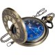 thumbnail image 1 of Reloj de bolsillo Tiong 4,5 cm con números romanos + 2 cadenas, 1 of 9