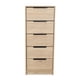thumbnail image 4 of Cómoda Alta 5 Cajones 107x45x41 Cm Beige Y Blanco, 4 of 9