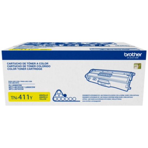 Brother - Cartucho De Toner Tn-411Y Amarillo