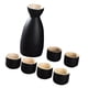 thumbnail image 2 of Juego De Sake Japonés, Recipiente De Cerámica Para Sake, Juego De Tazas Para Fiesta De Té, Gabinete Para El Hogar, Negro, 2 of 5