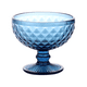 thumbnail image 1 of Set 4 Copas Helado 30cl Azul Diamante Vidrio Lugano, 1 of 3