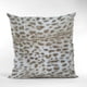 thumbnail image 2 of Cojín decorativo Plutus Brands Savannah Cat de piel sintética marrón topo, 2 of 7