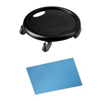 Magideal - Bandeja De Rodillos Para Entrenadores Abdominales Multifunción, Entrenamiento De Fuerza Central Duradero, Disco Muscular Abdominal, Rueda De Ejercicio Negro