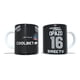 thumbnail image 1 of Tazon Taza + Porta Vaso Colocolo 2024 Negra Óscar Opazo, 1 of 2
