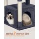 thumbnail image 3 of Árbol para Gatos KinoTail 60 cm Plataforma para Gatos Grandes Gris Oscuro, 3 of 9