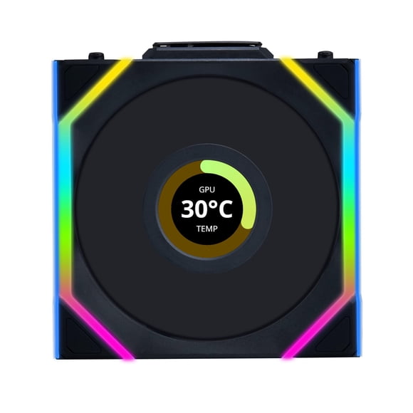 Lian Li UNI Fan SL Wireless Ventilador ARGB de 120 mm con Pantalla LCD de 1.6"