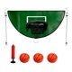 thumbnail image 1 of Mini Trampolín Aro De Baloncesto Impermeable Fácil Instalación Estante De Baloncesto Verde, 1 of 3