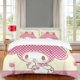 thumbnail image 1 of DIEZ Pink My Bunny Melody Duvet Cover Set for Kids Girls Soft Microfiber 3pc Bedding Set- Hello Cat Kitty Pompompurin and CinnamorollFull, 1 of 5