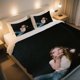 thumbnail image 1 of ZAHIDE Playful Kiss Pose Duvet Cover Set Encounter The Romance of The Cherry Blossom Festival! Bedding Digitally Printed with Vibrant Colors, 1 of 1