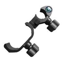 Magideal - Abrazadera De Poste Rtk De Aleación De Aluminio Con Soporte De Colector De Datos Abierto Multifunción Doble Abrazadera En C Soporte De Abrazadera 88 Mm