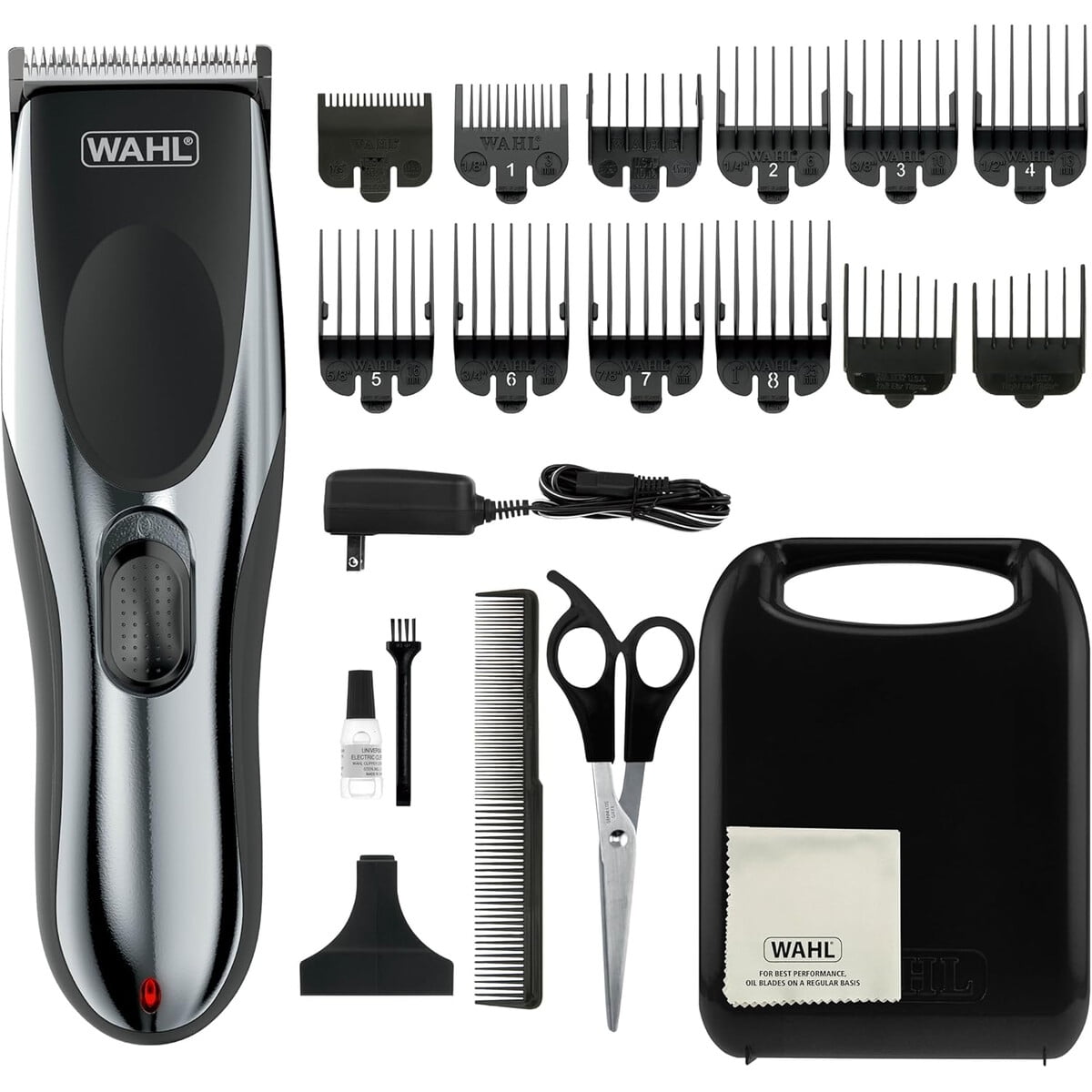 Cortadora De Cabello Wahl 79434 Inalambrica 12 Peines