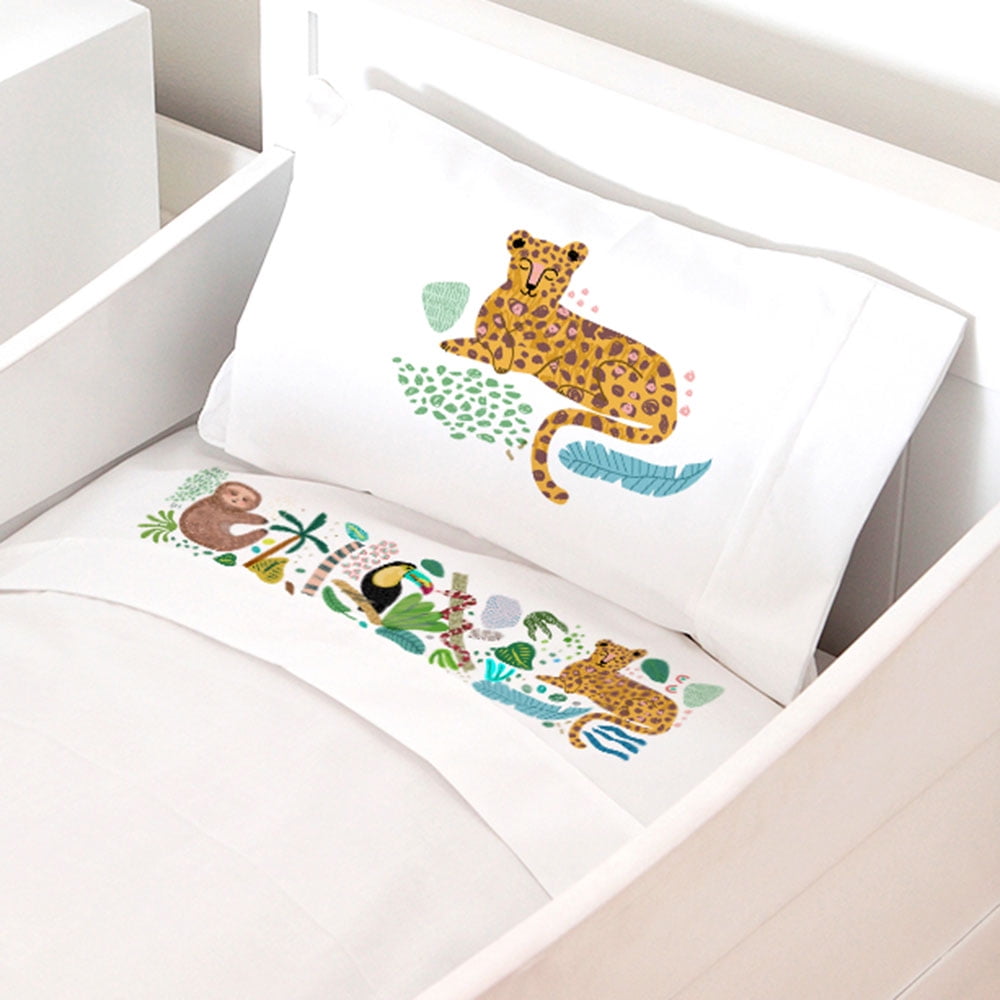 Tuyo Print - Juego De Sábanas Cuna Jungla