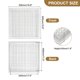 thumbnail image 2 of Uxcell 18" x 18" Difusor de Suministro de Aire Ajustable, Cubierta de Ventilación HVAC de Aluminio con Doble Deflexión para Pared Lateral, Techo, Piso, Sistema HVAC, Blanco, 2 of 5
