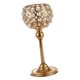 thumbnail image 2 of Candelabros De Cristal Candelabros Para Decoración De Mesa De Boda Regalo 20 Cm Oro, 2 of 4